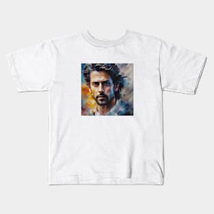 portrait of Hrithik Roshan Kids T-Shirt